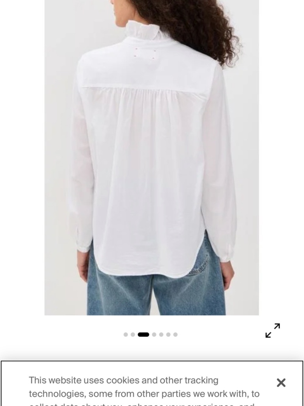 XiRENA White Ruffle-Neck Blouse - Picture 3 of 6